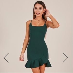 ShowPo green fitted dress